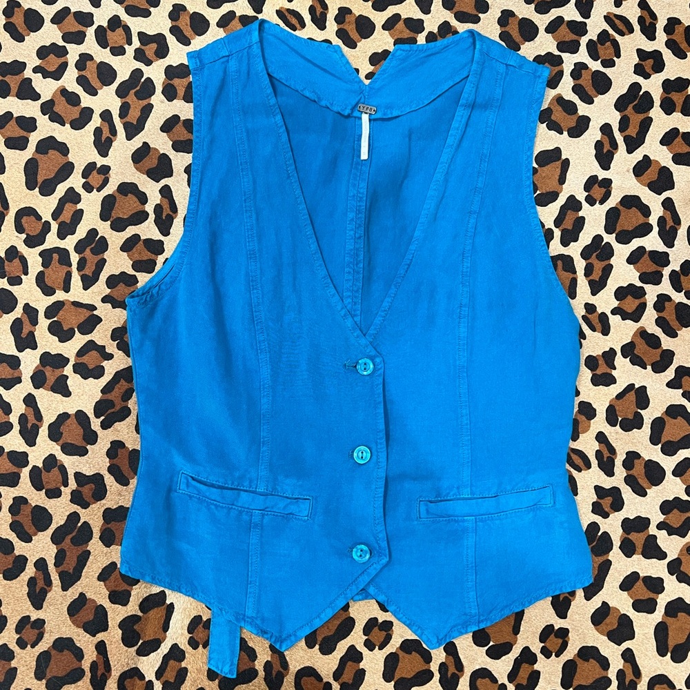 YFB Women's Blue Sleeveless Vest
